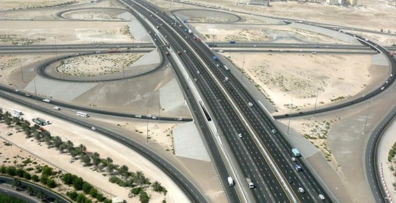 Major Dubai Highways and UAE Road Network Map 2025